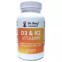 Dr. Berg, D3 & K2 Vitamin 10000 IU, Вітаміни D3 K2, 120 ка...