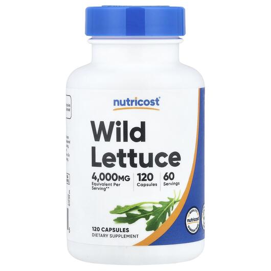Основное фото товара Nutricost, Латук, Wild Lettuce, 120 капсул