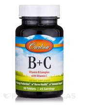 Vitamins B + C Витамины Carlson 50 таблеток
