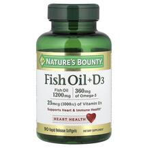 Fish Oil + D3 Рыбий жир Омега-3 + D3 Nature's Bounty