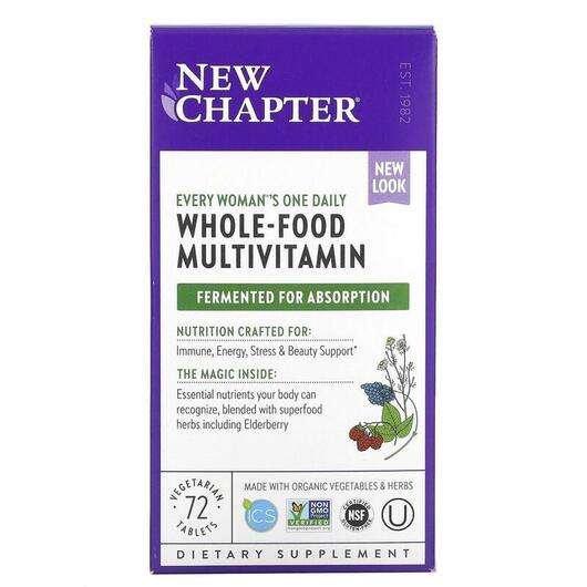Основне фото товара New Chapter, Every Woman's Multi, Мультивітаміни, 72 таблеток