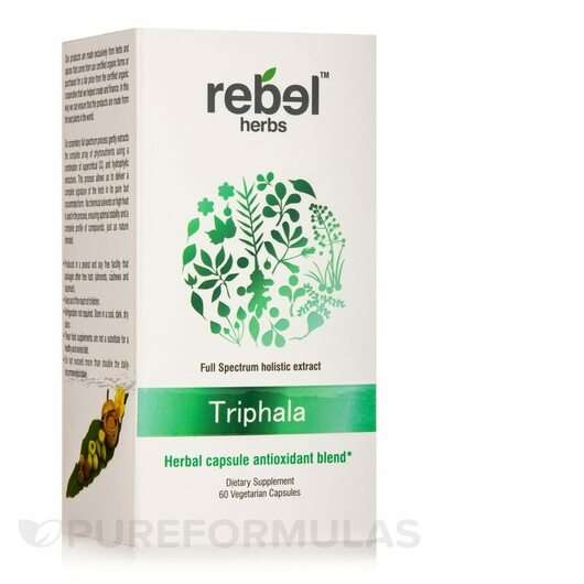 Основное фото товара Rebel Herbs, Трифала, Triphala Capsules, 60 капсул