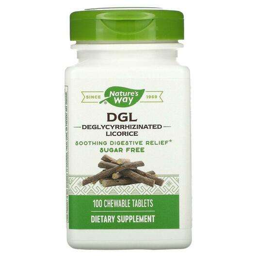 DGL Deglycyrrhizinated Licorice, Корінь солодки, 100 таблеток