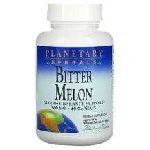 Planetary Herbals, Горькая дыня, Bitter Melon 500 mg, 60 капсул