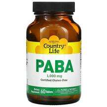PABA Time Release 1000 mg 60, ПАБК, 60 таблеток