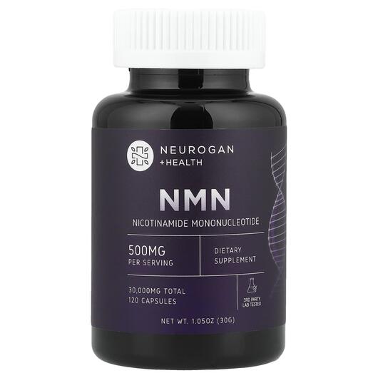 Основное фото товара Neurogan Health, Никотинамид мононуклеотид, NMN 500, 120 капсул