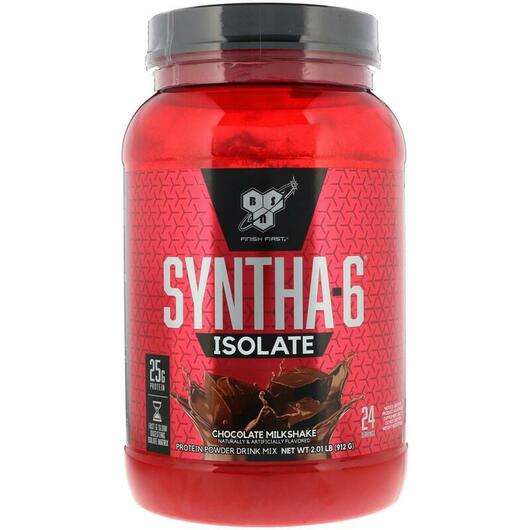 Syntha-6 Isolate Protein Powder Drink Mix Chocolate Milkshake, Сироватковий протеїн ізолят, 912 г