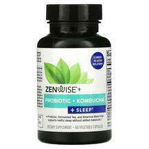 Zenwise, Поддержка сна, Probiotic + Kombucha + Sleep, 60 капсул
