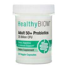 HealthyBiom, Adult 50+ Probiotics 25 Billion CFUs, 30 Veggie C...