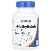 L-Methylfolate 15 mg Метилфолат Nutricost 120 капсул