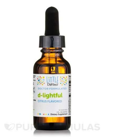 Основное фото товара Little DaVinci, Витамин D3, D-Lightful Citrus Flavored, 30 мл