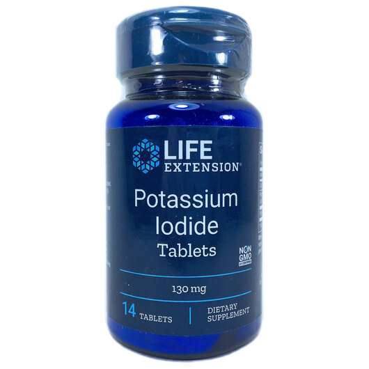 Potassium Iodide 130 mg, Йодид Калію 130 мг, 14 таблеток