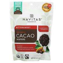 Navitas Organics, Organic Cacao Wafers Bittersweet, 227 g