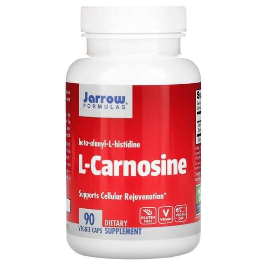 L-Carnosine 500 mg, L-Карнозін 500 мг, 90 капсул