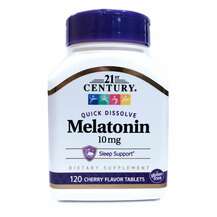 21st Century, Мелатонин 10 мг, Melatonin 10 mg Cherry, 120 таб...