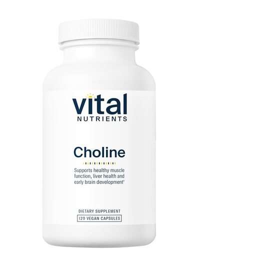 Основное фото товара Vital Nutrients, Холин Витамин B4, Choline 550 mg, 120 капсул