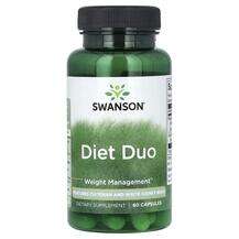 Swanson, Diet Duo, Контроль ваги, 60 капсул