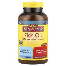 Fish Oil 1000 mg Омега 3 Nature Made 250 капсул