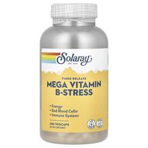 Mega B-Stress Мега Витамин B Solaray 240 капсул