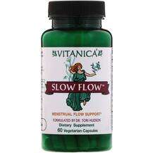 Vitanica, Slow Flow Menstrual Flow Support, 60 Vegetarian Caps...