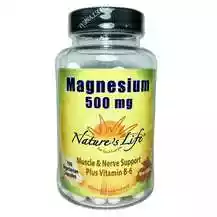 Natures Life, Magnesium 500 mg B6, Магній з вітаміном B6, 100 ...