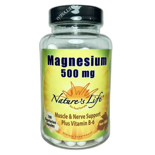 Magnesium 500 mg B6, Магній з вітаміном B6, 100 капсул