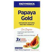 Enzymedica, Papaya Gold Papaya Mint, Ферменти Папайї, 120 табл...