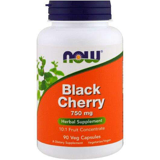 Black Cherry Fruit, Чорна вишня 750 мг, 90 капсул
