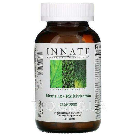 Men's 40+ Multivitamins Iron Free 120, Мультивітаміни для чоловіків, 120 таблеток