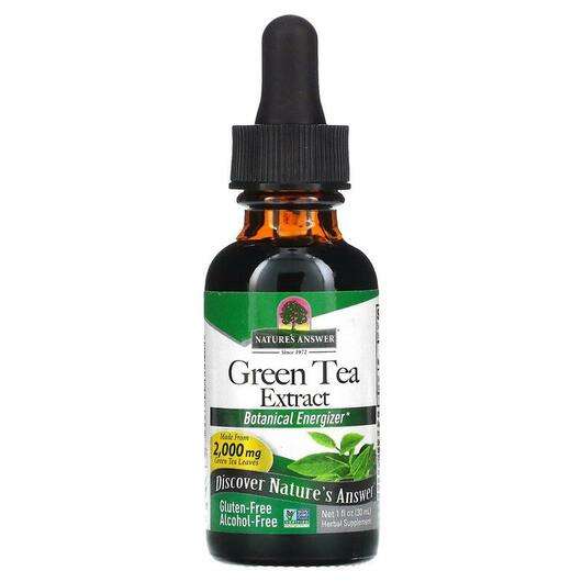 Основне фото товара Nature's Answer, Green Tea 2000 mg, Зелений чай 2000 мг, 30 мл