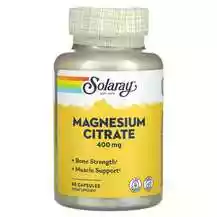 Solaray, Magnesium Citrate 400 mg, Цитрат магнію 400 мг, 90 ка...