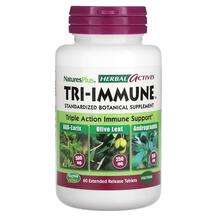 Natures Plus, Herbal Actives Tri-Immune, Трави, 60 таблеток