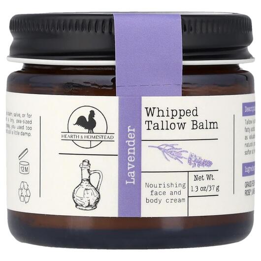 Основное фото товара Крем лосьон бальзам, Whipped Tallow Balm Lavender, 37 г