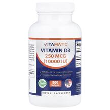 Вітамін D3 Vitamin D3 250 mcg 10000 IU Vitamatic