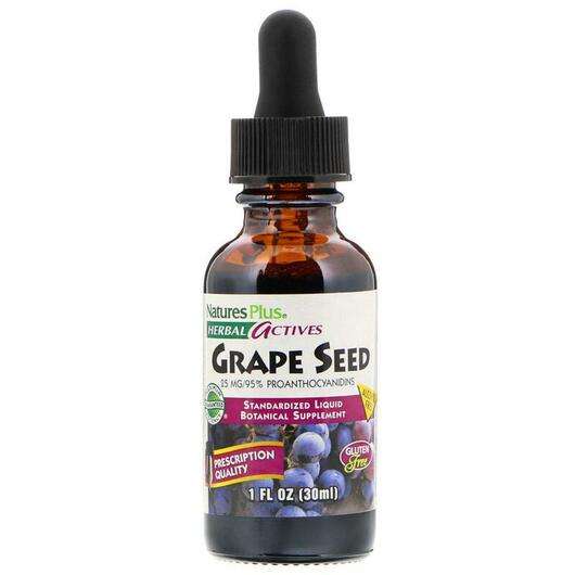 Herbal Actives Grape Seed Alcohol Free 25 mg, Herbal Actives Насіння винограду без спирту 25 мг, 30 мл