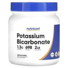 Nutricost, Potassium Bicarbonate Unflavored, Калій, 907 г