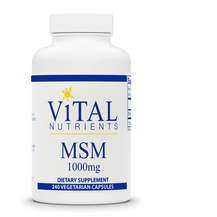 Vital Nutrients, MSM 1000 mg, Метилсульфонілметан МСМ, 240 капсул