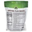 Фото складу Real Food Certified Organic Flax Seeds, Лляна олія, 907 г