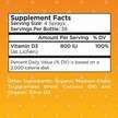 Фото складу Organic Vitamin D3 Liquid Spray Unflavored, Вітамін D, 24 мл