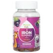 Фото применение Железо, Kids Iron Gummies with Vitamin C Grape, 60 таблеток