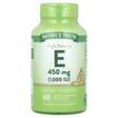Фото применение Vitamin E High Potency 450 mg 1000, Витамин E Токоферолы, 60 капс