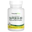 Фото применение Natures Plus, B-комплекс, High Potency Super B-50, 60 капсул