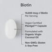 Фото використання Biotin with Organic Coconut Oil 10000, Вітамін B7 Біотин, 120 кап