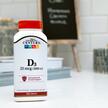 Фото використання 21st Century, Vitamin D3 25 mcg, Вітамін D3 1000 МО, 500 таблеток