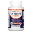 Фото применение Vitamatic, L-Треонин, L-Threonine 500 mg, 120 капсул