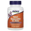 Фото применение NOW, N-ацетилцистеин, NAC Quercetin & Zinc, 90 капсул