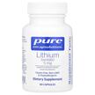 Фото применение Pure Encapsulations, Литий, Lithium orotate 5 mg, 90 капсул