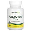 Фото використання Natures Plus, Potassium 99 mg, Калій, 90 таблеток