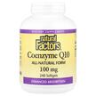 Фото використання Natural Factors, Coenzyme Q10 100 mg 240, Убіхінон, 240 капсул