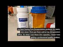 Pure Encapsulations, Zinc 30 mg, Цинк пиколинат 30 мг, 60 капсул
